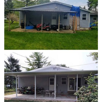 1 buckmaster before and after residential screen kenosha wi