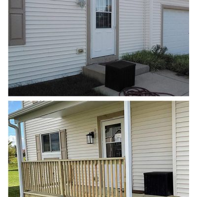 4 jester front before and after residential screen kenosha wi