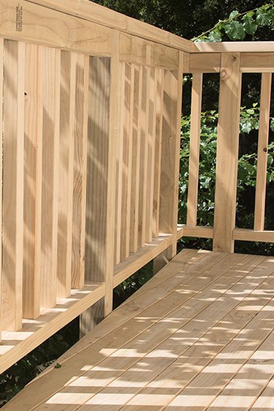 close up of wooden deck kenosha wi