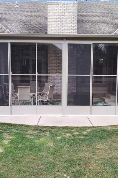 enclosed sun room wedged in middle back of home oak creek wi